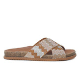 Papete Duas Tiras Brilho Marrom C 30276 0022 0008 Anacapri